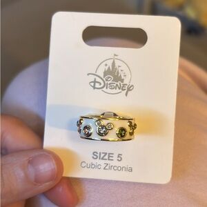 Disney Gold Ring with Colorful Stones